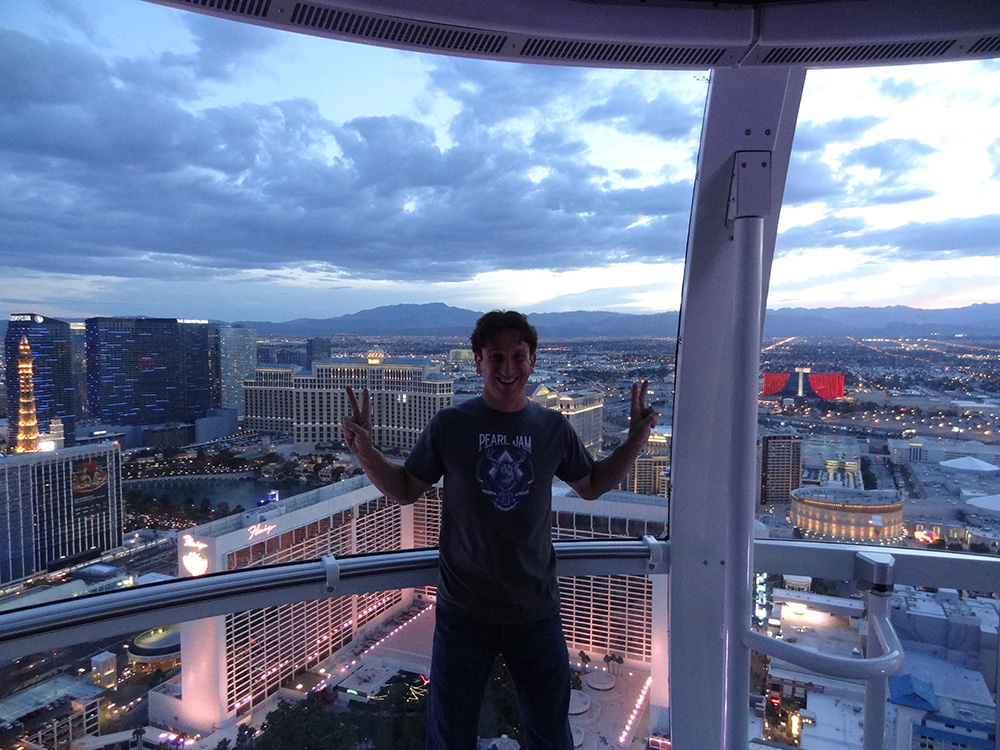 Barry Ostrowsky on the High Roller, LINQ District, Las Vegas