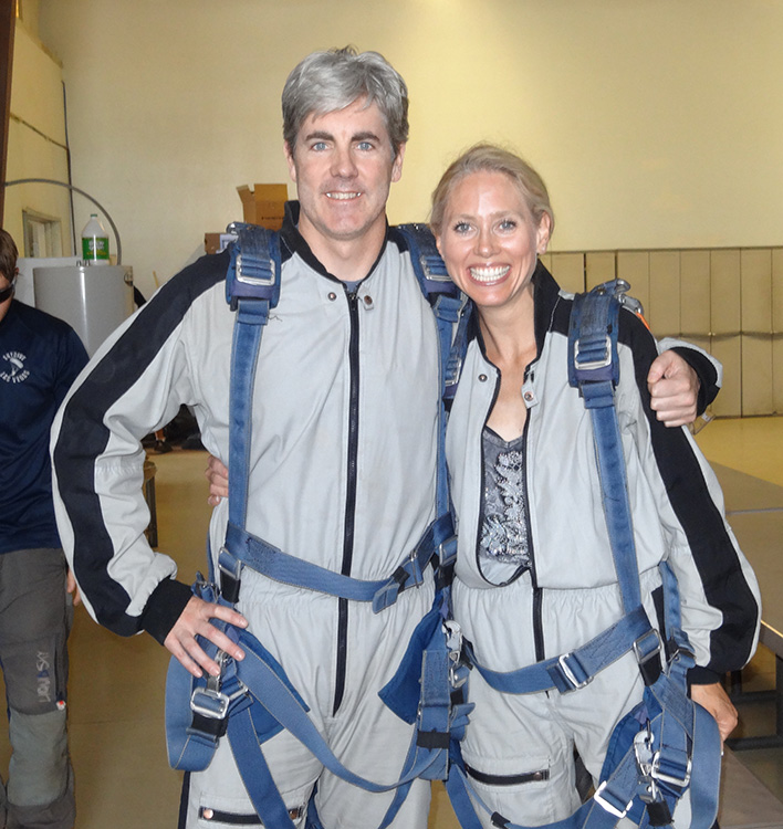 Brendan Magone and Katie Maerz, Tandem Skydiving Prep, Skydive Las Vegas