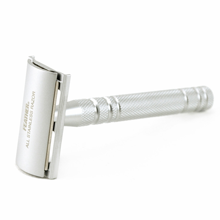 Feather All Stainless Steel Double Edge Razor