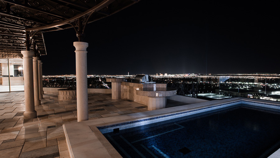 Crown Penthouse Patio & Pool, Queensridge Towers, Las Vegas