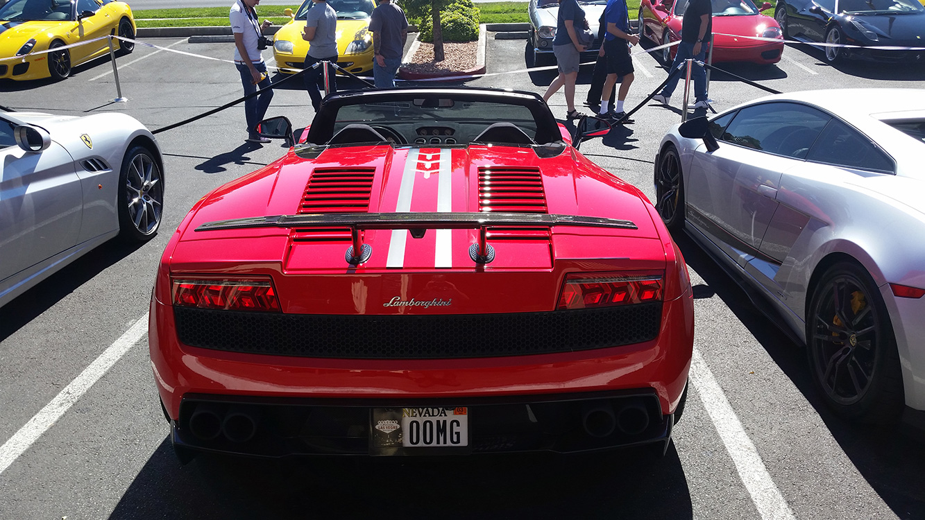 Red Convertible Lamborghini, Siena Italian Sports Car Day, Near Summerlin Las Vegas