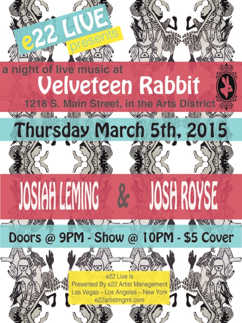 Velveteen Rabbit March 5 Show