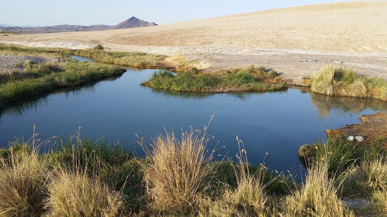 Secret Desert Hot Springs, 70 miles from Vegas