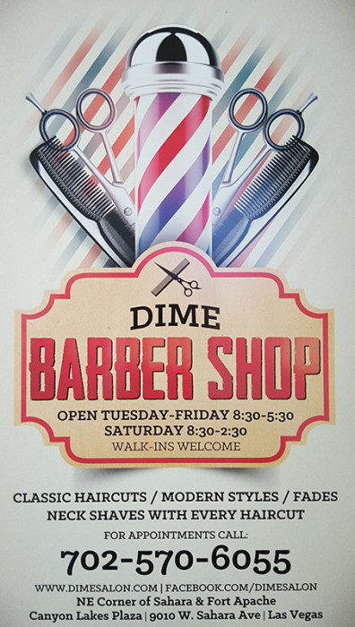 Dime Salon & Barber Shop, Summerlin South, Las Vegas