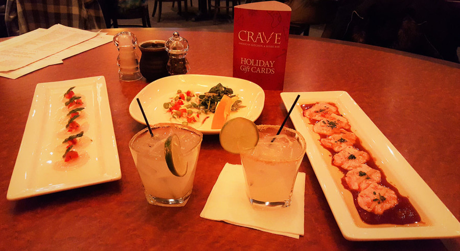 Ginger Lime Margaritas & Delicious Appetizers at Crave Restaurant, Downtown Summerlin, Las Vegas