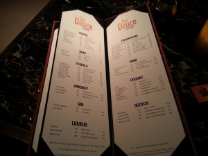 Deuce Menu