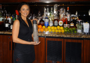 Lovely Bartender with ZING Vodka, Noras Italian Cuisine, Las Vegas