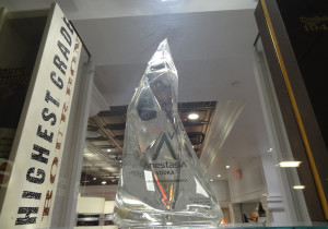 AnestasiA Vodka Bottle, Top Shelf of Liquor Library, Las Vegas