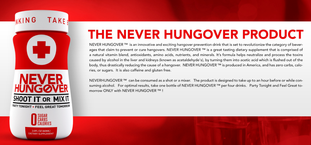 NEVERHUNGOVER, Party Tonight, Feel Great Tomorrow