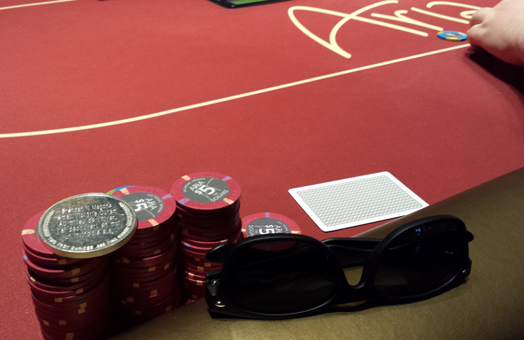 Aria Poker Table, Aria Resort and Casino, Las Vegas