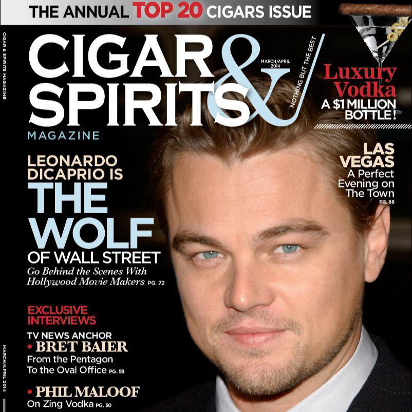 Leonardo Dicaprio, Cigar And Spirits Magazine, Brendan Magone