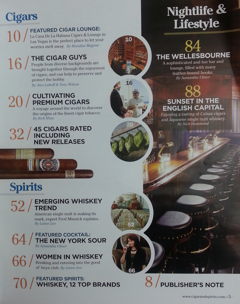 Cigar and Spirits Magazine, La Casa Las Vegas, Brendan Magone