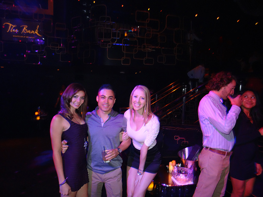 Fun times with friends, The Bank Nightclub Bellagio, Las Vegas