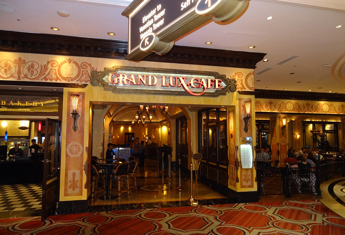 Entrance Grand Lux Cafe Venetian Hotel Las Vegas 