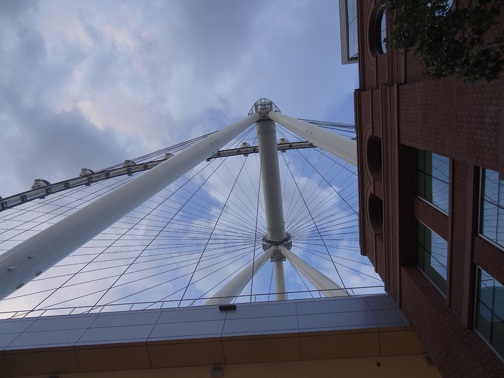 Looking up at the High Roller, LINQ District, Las Vegas