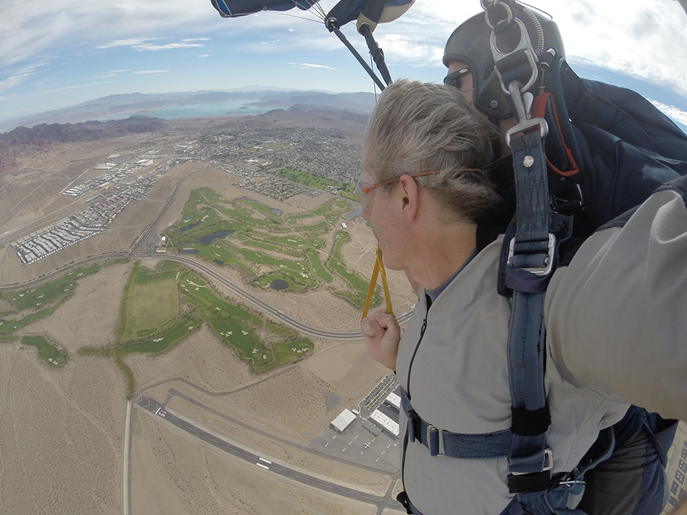 Brendan Magone, Tandem Skydiving, Golf Course & Lake Mead View, Skydive Las Vegas