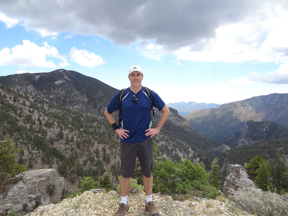 Brendan Magone, top of Trail Canyon, Mount Charleston Nevada