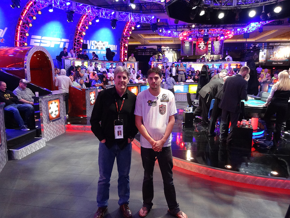 Brendan Magone with Mark Newhouse, Poker Player and November Nine WSOP 2014, Las Vegas