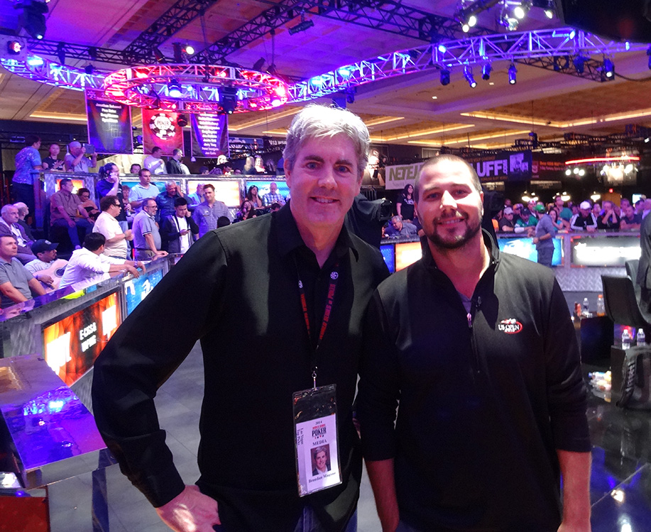 Brendan Magone with Poker Player & November Niner Daniel Sindelar, WSOP 2014