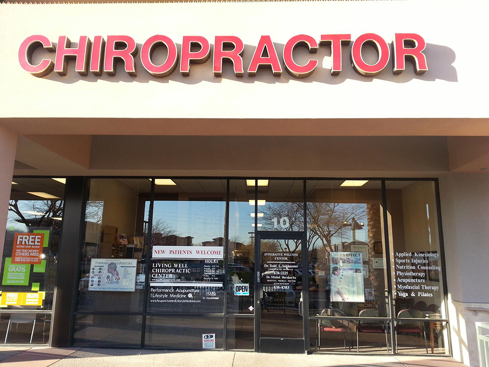Entrance to Living Well Chiropractic, Summerlin, Las Vegas