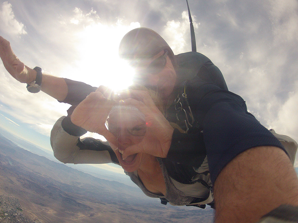 Katheryn Maerz Freefall, Tandem Skydiving, Skydive Las Vegas