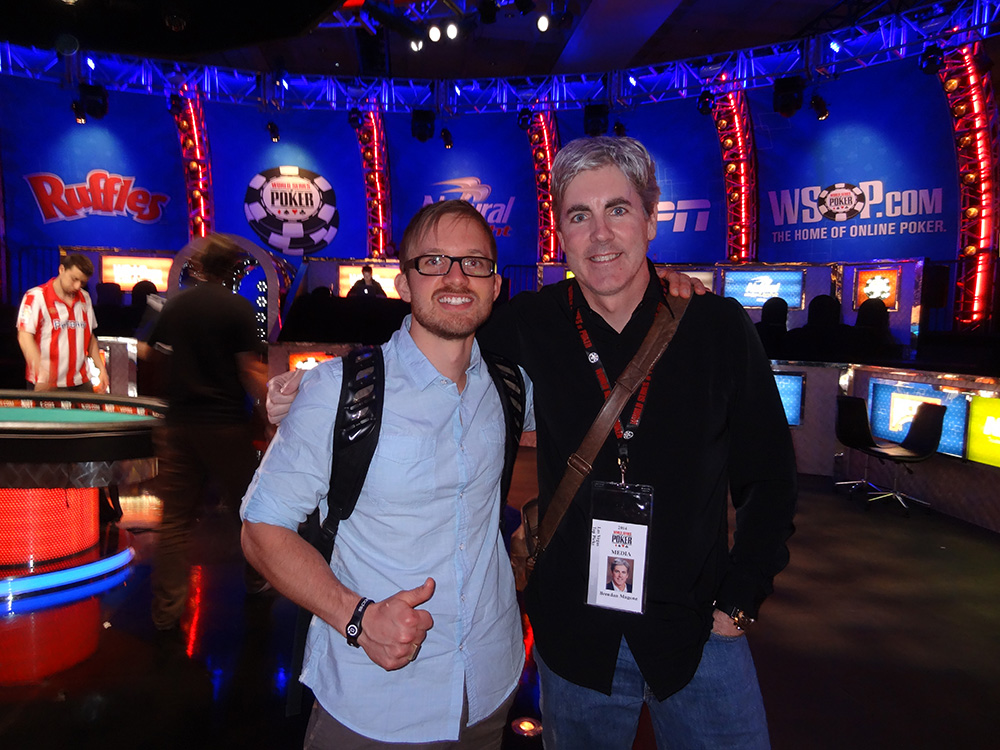 Martin Jacobson, Poker Player in November Nine, WSOP 2014, with Brendan Magone, Founder & Lead Writer for Las Vegas Top Picks