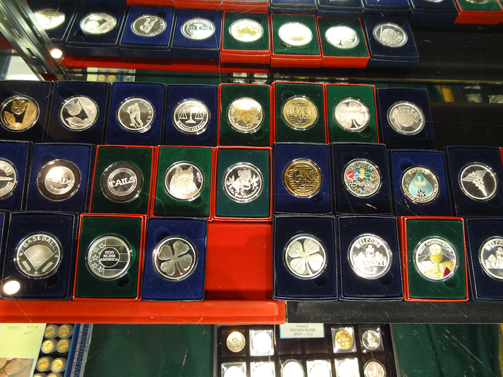 Various Silver Collector Coins, Sahara Coins, Las Vegas