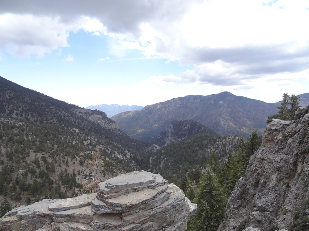 View from top of Trail Canyon, Mt Charleston Area, NV