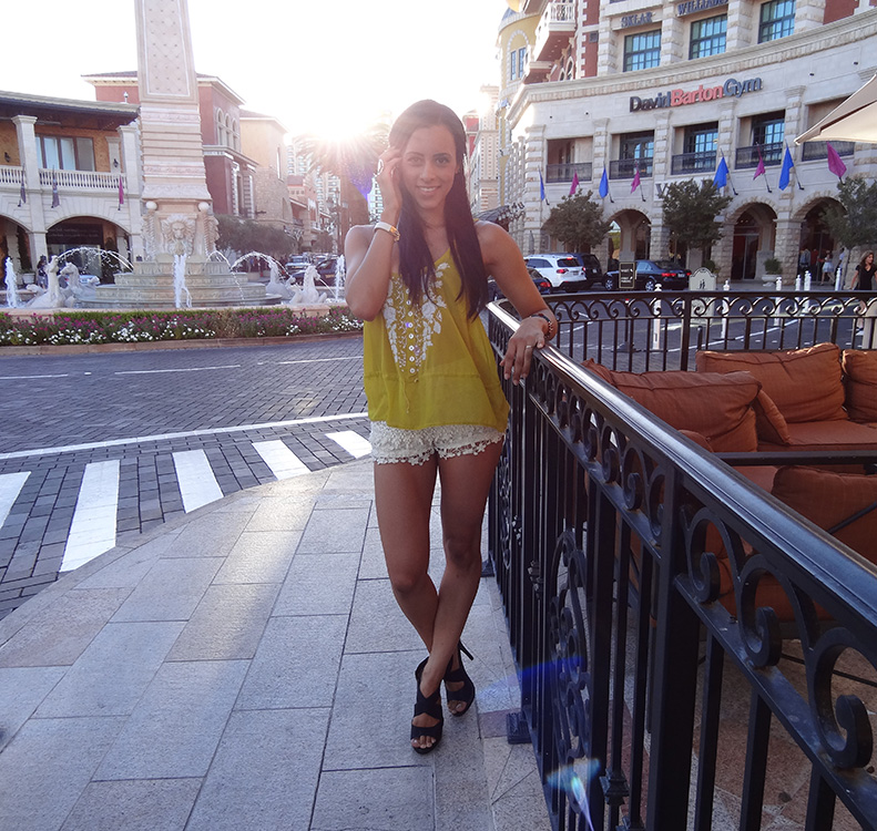 Center of Tivoli Village, Ashley Morgan, Assistant & Model for Las Vegas Top Picks