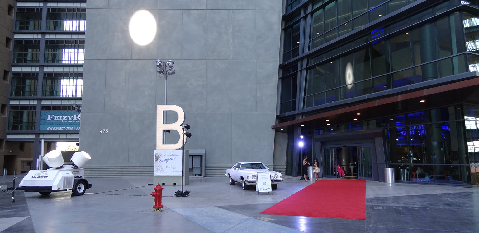 Entrance to 4th Annual Imagine Gala, Blind Center of Nevada, Downtown Las Vegas