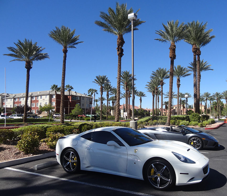 White Ferrari, Siena Italian Sports Car Day, Las Vegas