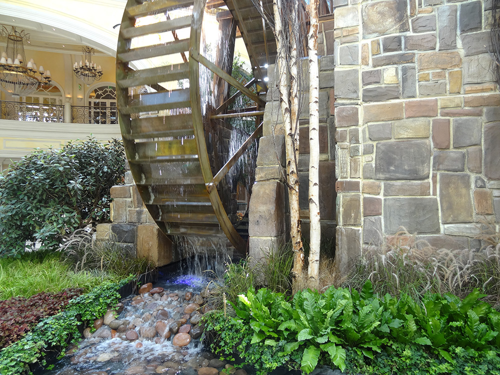 Wooden Waterfall, Autumn Celebration 2014, Bellagio Botanical Gardens, Las Vegas