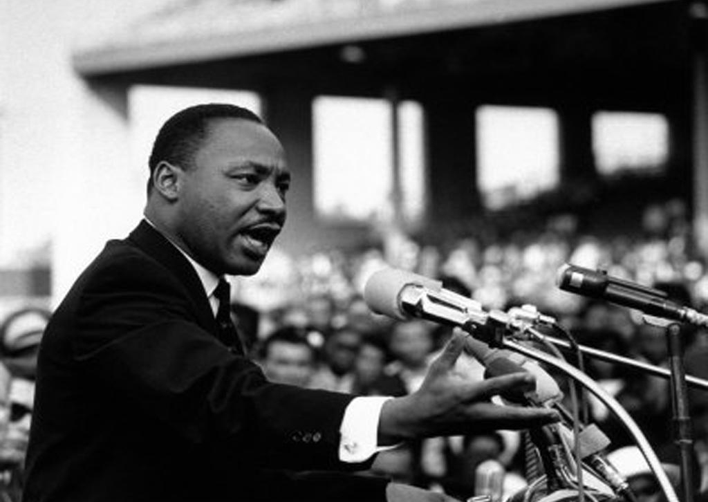 Martin Luther King, Jr. Delivering a Speech