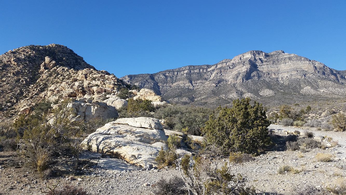Scenery-on-Keystone-Thrust-Hike,-Red-Rock-Canyon,-Las-Vegas