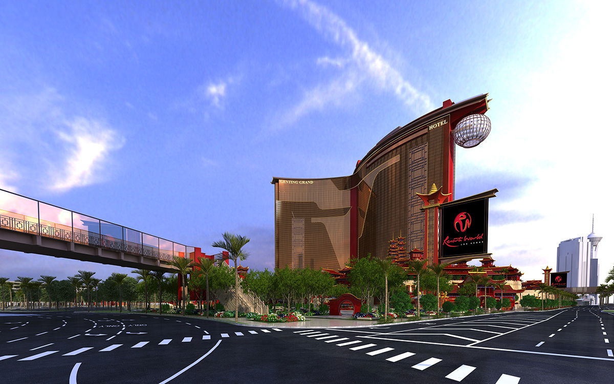 World-Resorts-Las-Vegas,-Street-Level,-Rendering-View