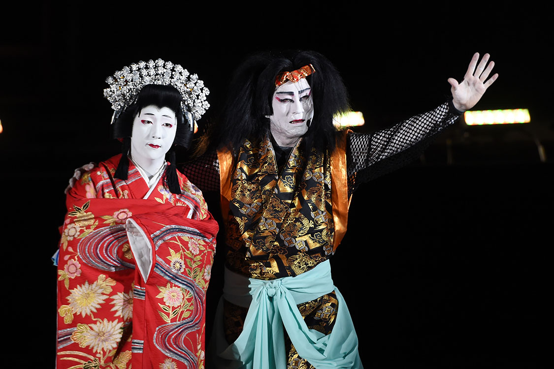 Traditional Japanese Kabuki Performance, Fountains of Bellagio, Las Vegas