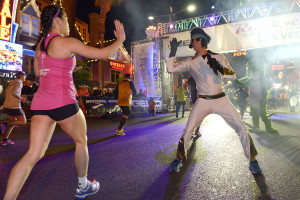 Rock 'n' Roll Marathon runners greeted by Elvis, Las Vegas Strip