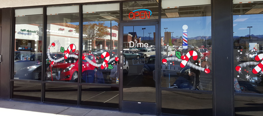 Dime Salon and Barber Shop Entrance 2, West Las Vegas