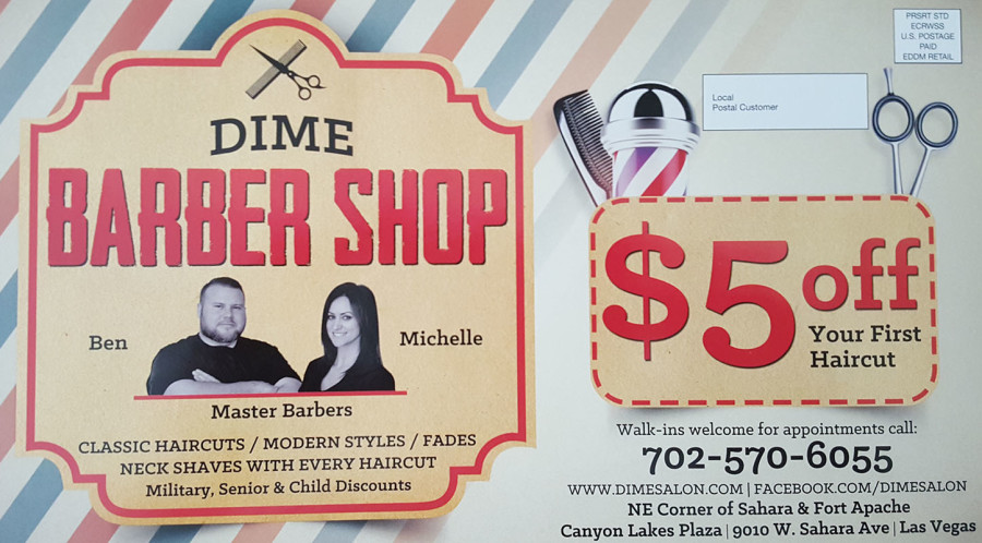 Dime Salon & Barber Shop, Summerlin South, Las Vegas