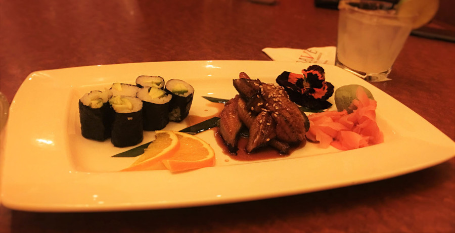 Avocado & Unagi Sushi at Crave Restaurant, Downtown Summerlin, Las Vegas
