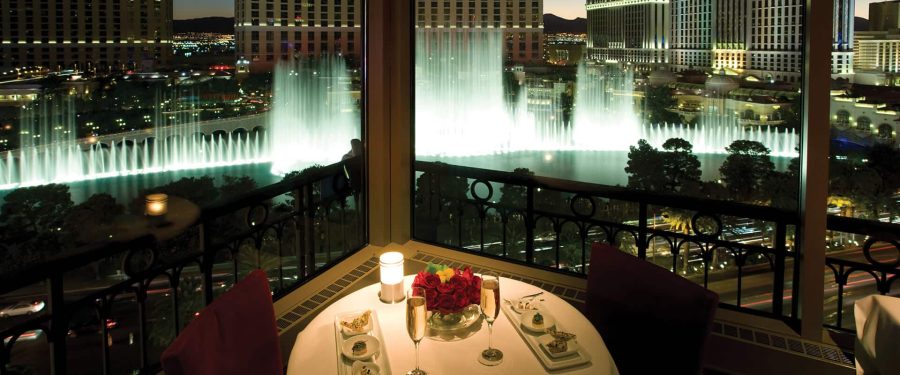 Room with BEST VIEW from Paris Hotel & Casino Las Vegas Burgundy