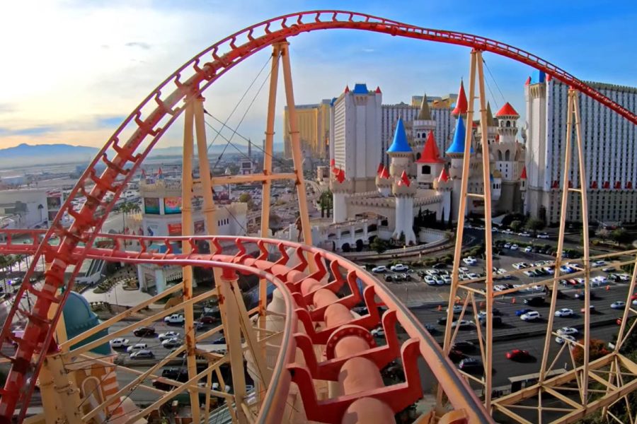 Roller Coaster at New York-New York - Las Vegas - Love to Eat and Travel